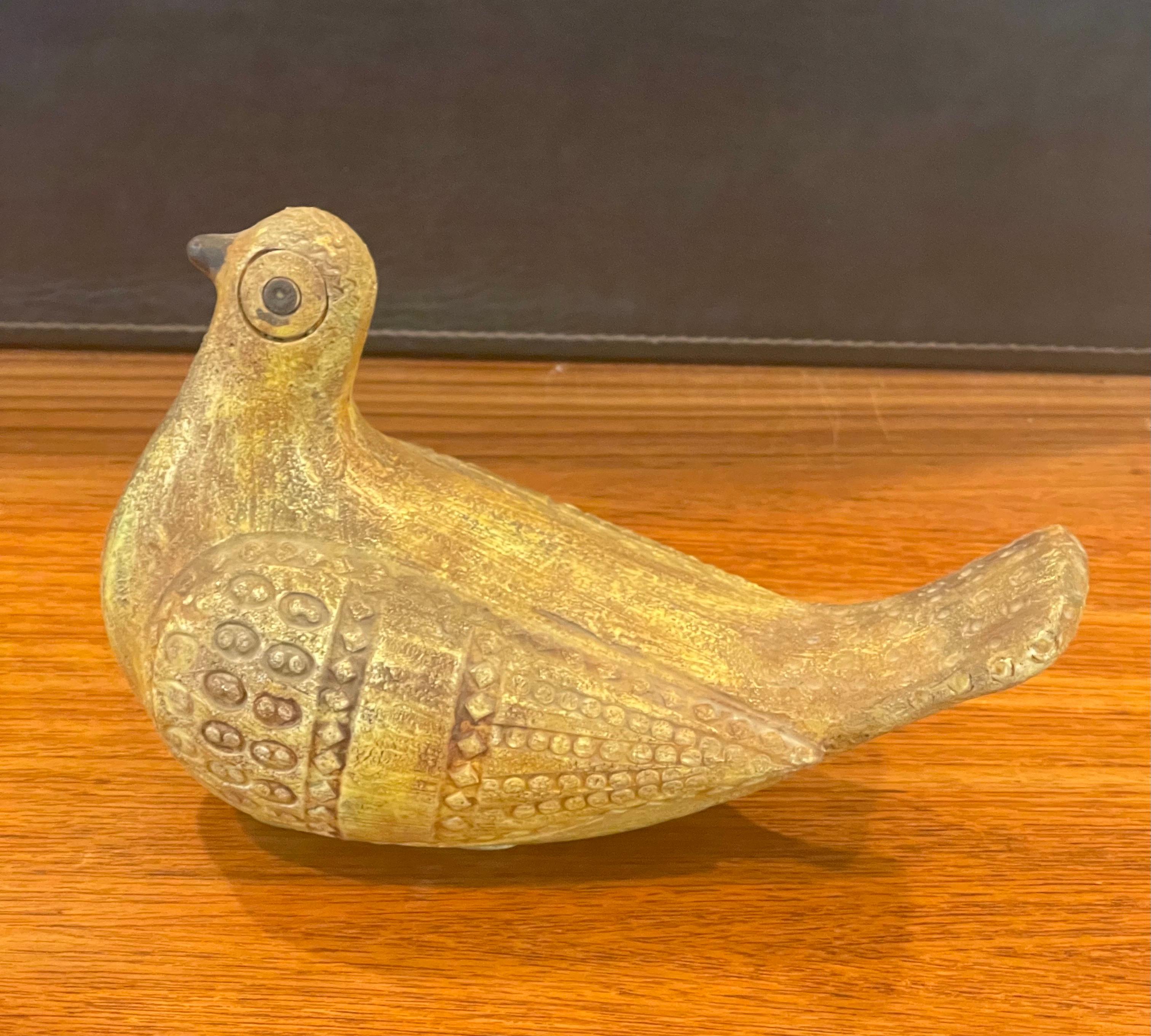 Vintage Italian Ceramiche Bird Sculpture by Aldo Londi for Bitossi Raymor 2