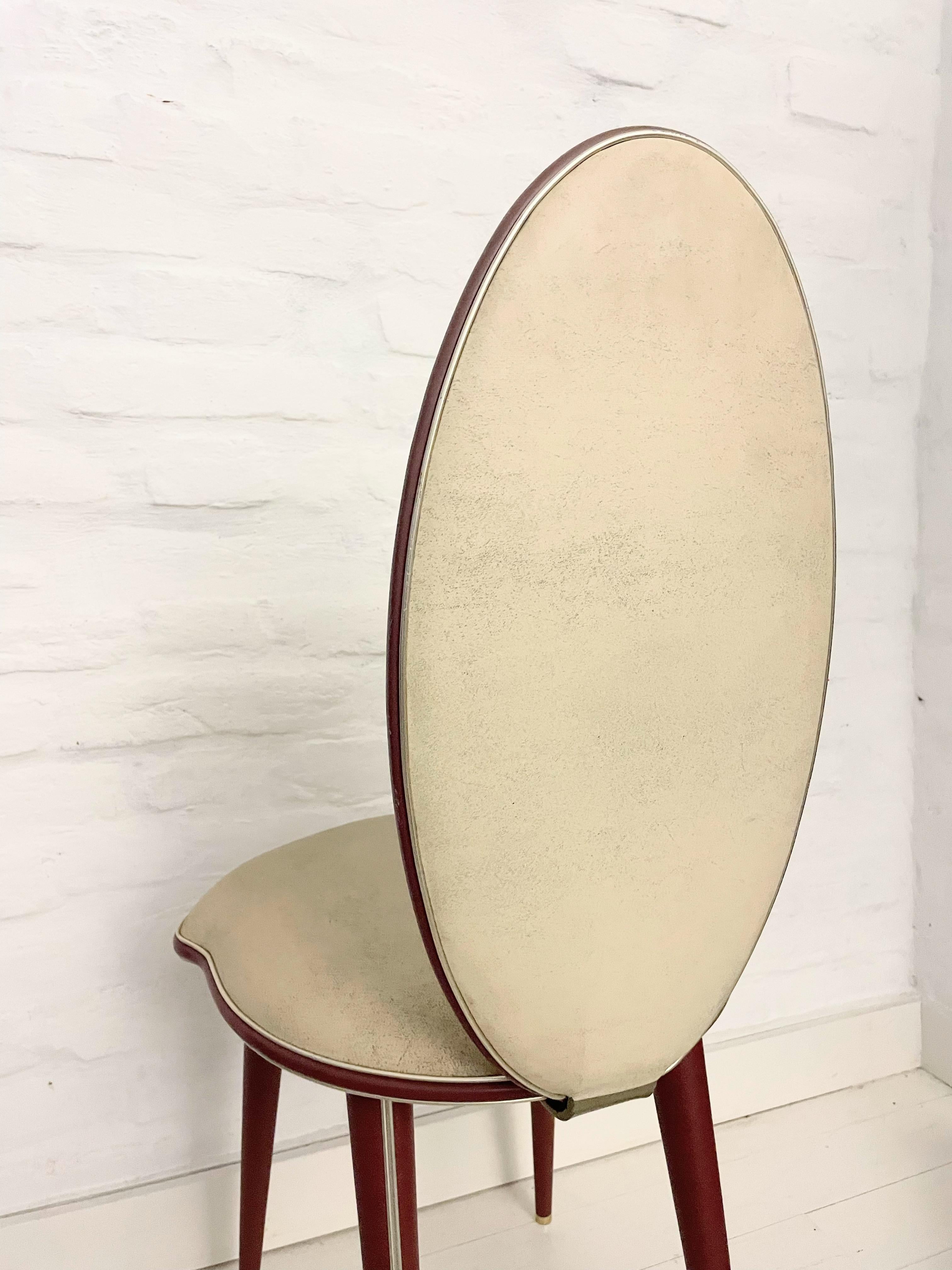 Vintage Italian Chair by Umberto Mascagni for Harrods 1950s In Good Condition In Debrecen-Pallag, HU