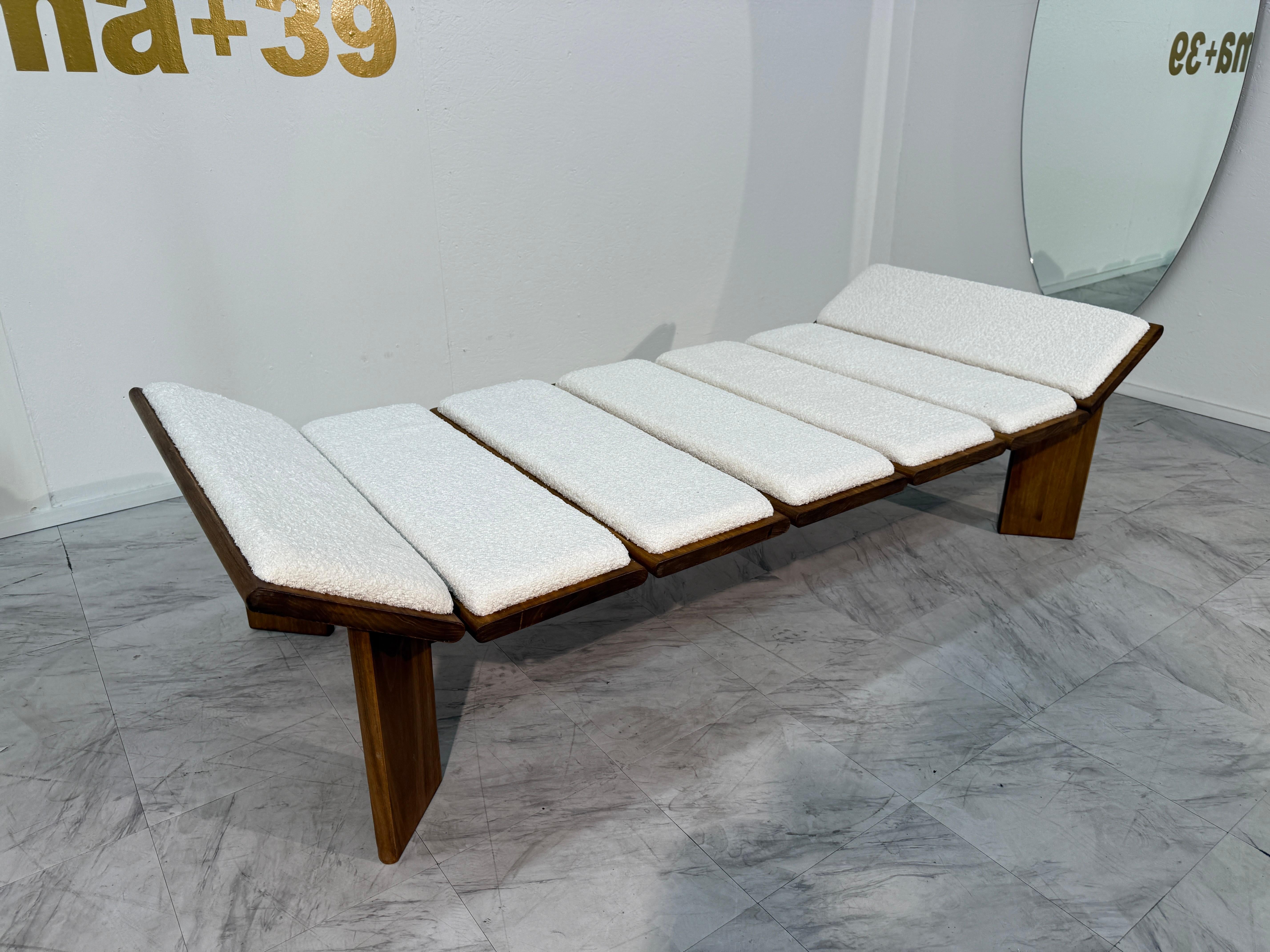 Mid-Century Modern Vintage Italian Chaise Lounge, 1970s en vente