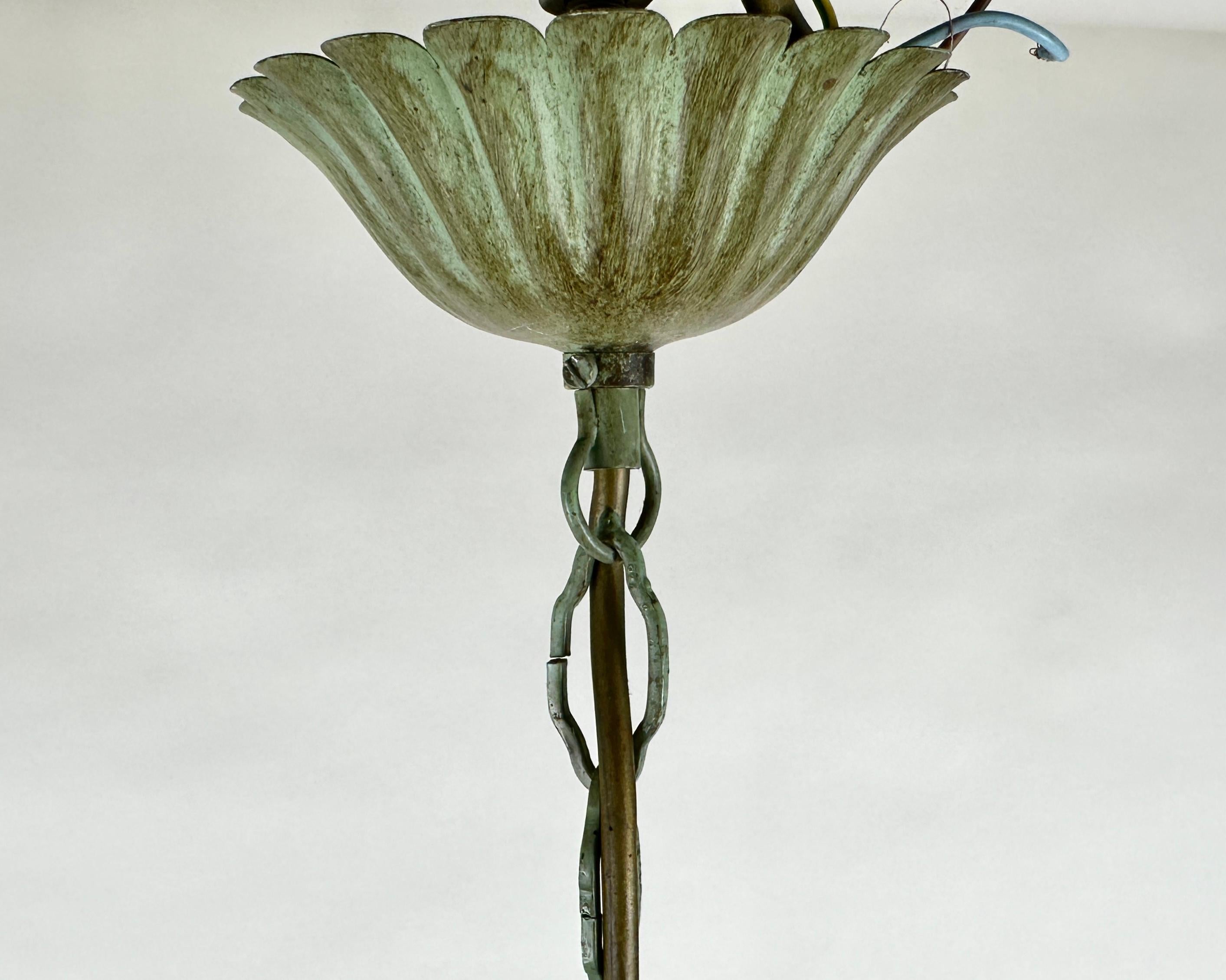 Vintage Italian Chandelier, 1960s, Hollywood Regency Style For Sale 5