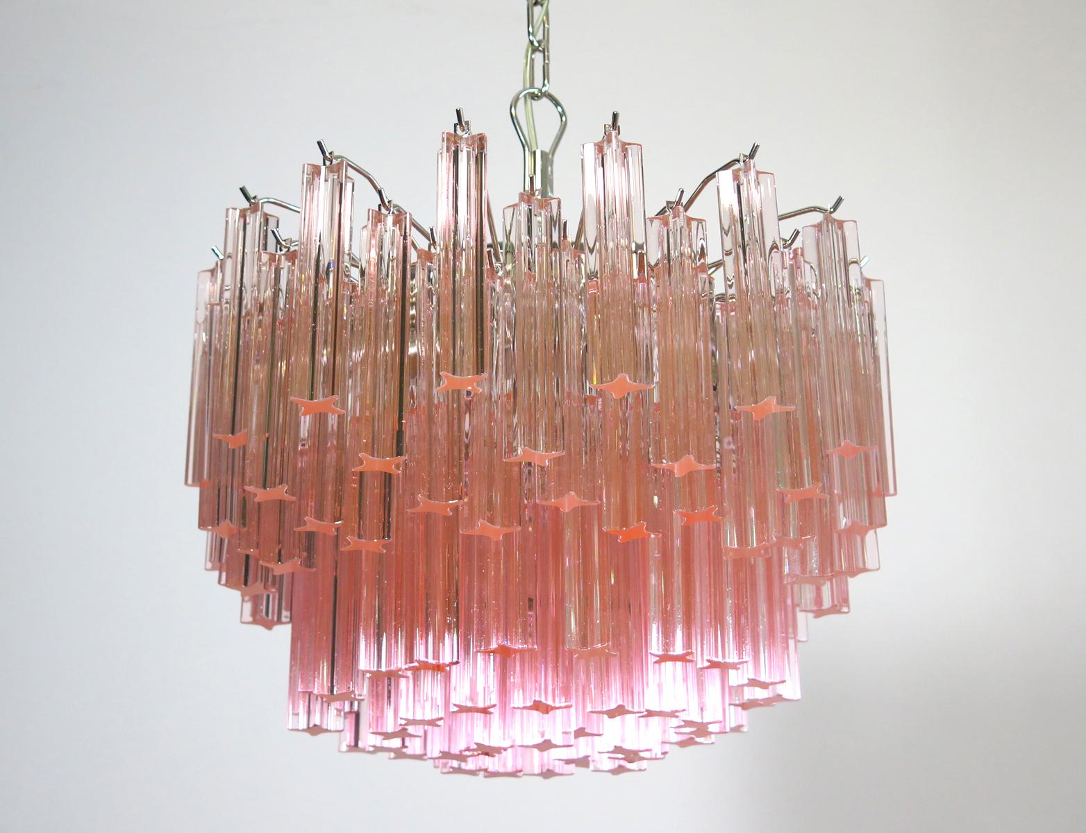 vintage pink chandelier