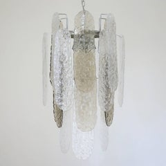 Vintage Italian Chandelier with Murano Glass by Mazzega, circa 1960s