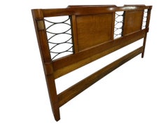 Vintage Italian Cherry Wood King Size Headboard
