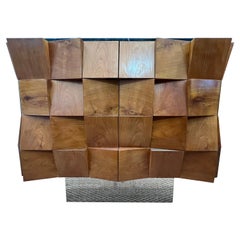 Cómoda italiana vintage de madera de cerezo