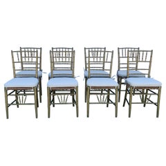 Vintage Italian Chiavari Style giltwood Dining Chairs
