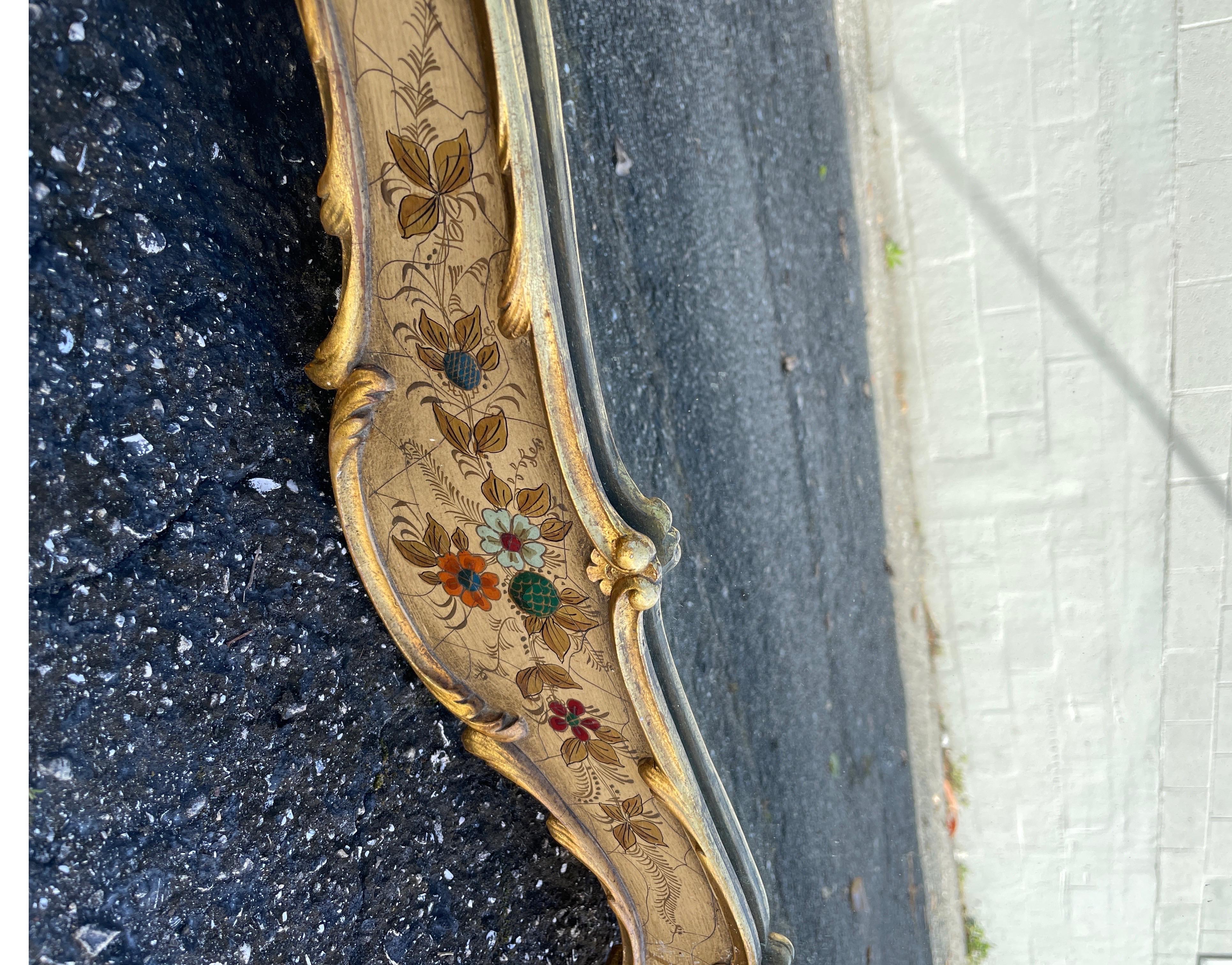 Vintage Italian Chinoiserie Mirror For Sale 4