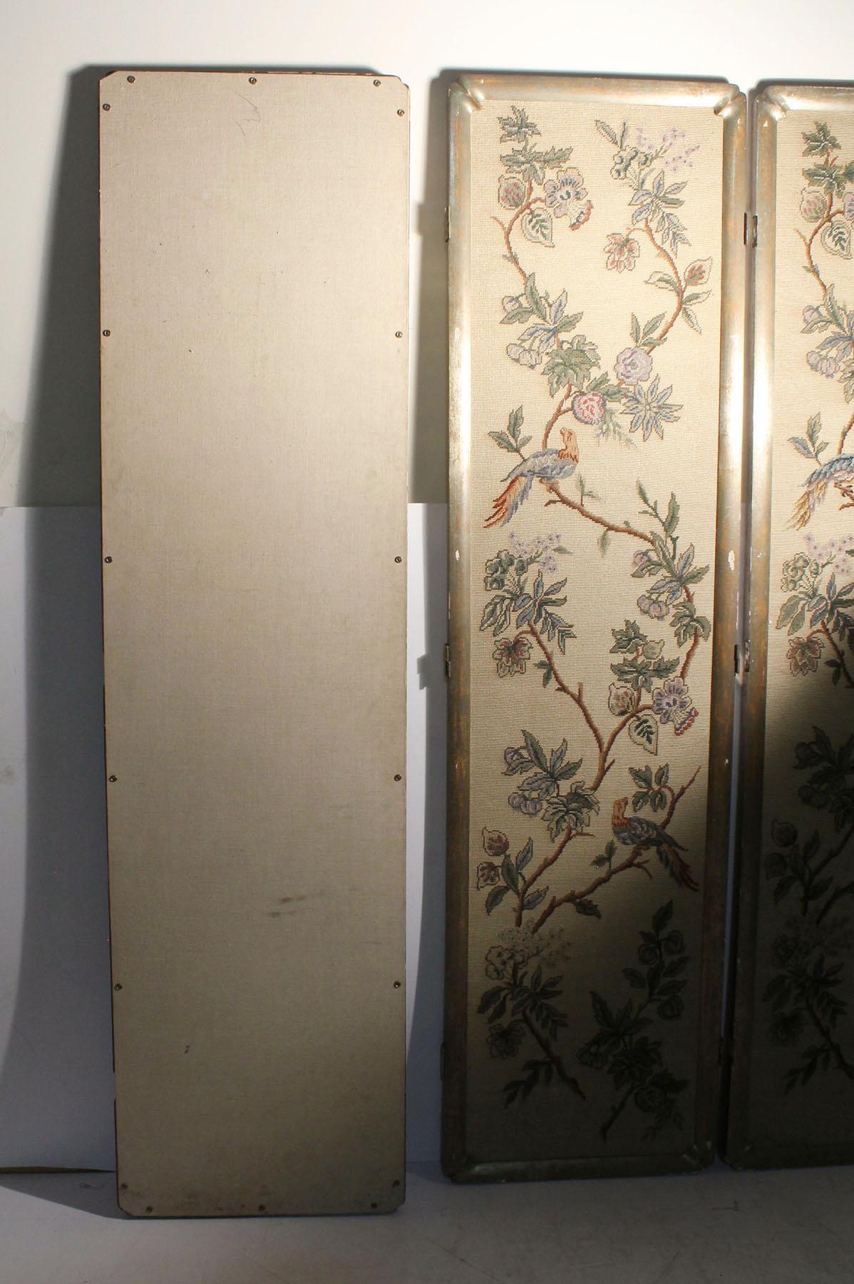 Vintage Italian Chinoiserie Room Divider Screen For Sale 5