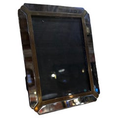 Used Italian Chrome And Brass Picture Frame 1980s