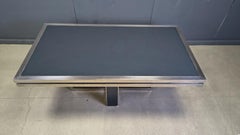 Table de salle à manger vintage italienne en chrome, 1970
