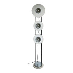 Vintage Italian Chromed Space Age "UfO" Floor Lamp in the Style of Reggiani