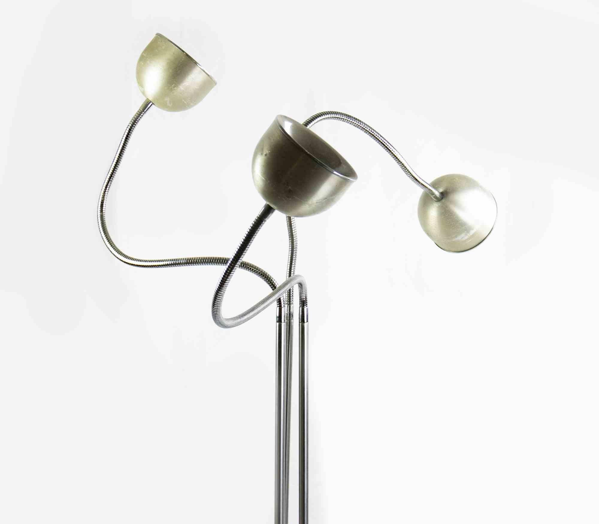 Vintage Italian Chromed Steel Floor Lamp by Goffredo Reggiani, 1970s 1