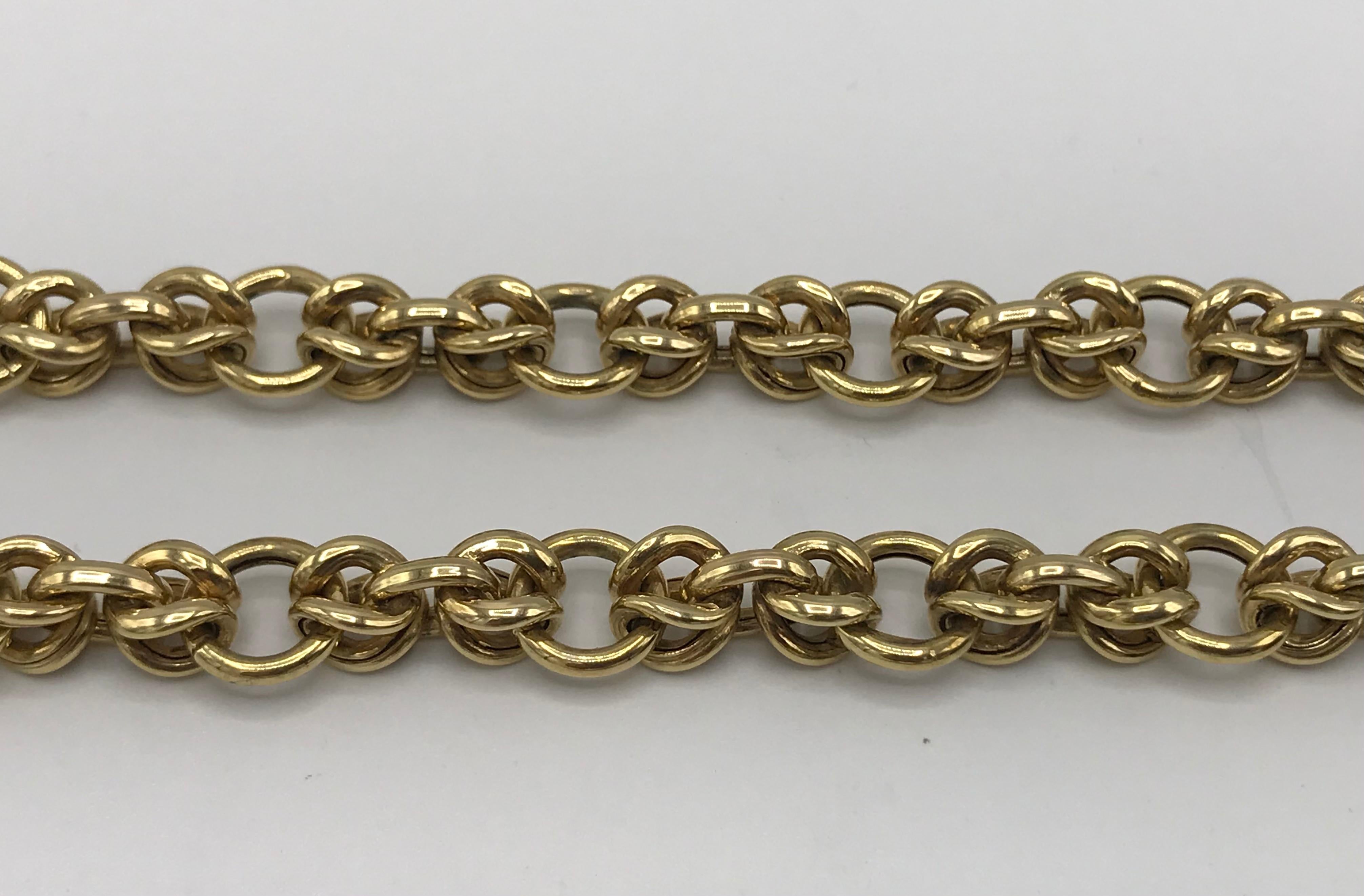 Women's or Men's Vintage Italian Chunky Link Chain Necklace