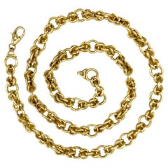 Vintage Italian Chunky Link Chain Necklace