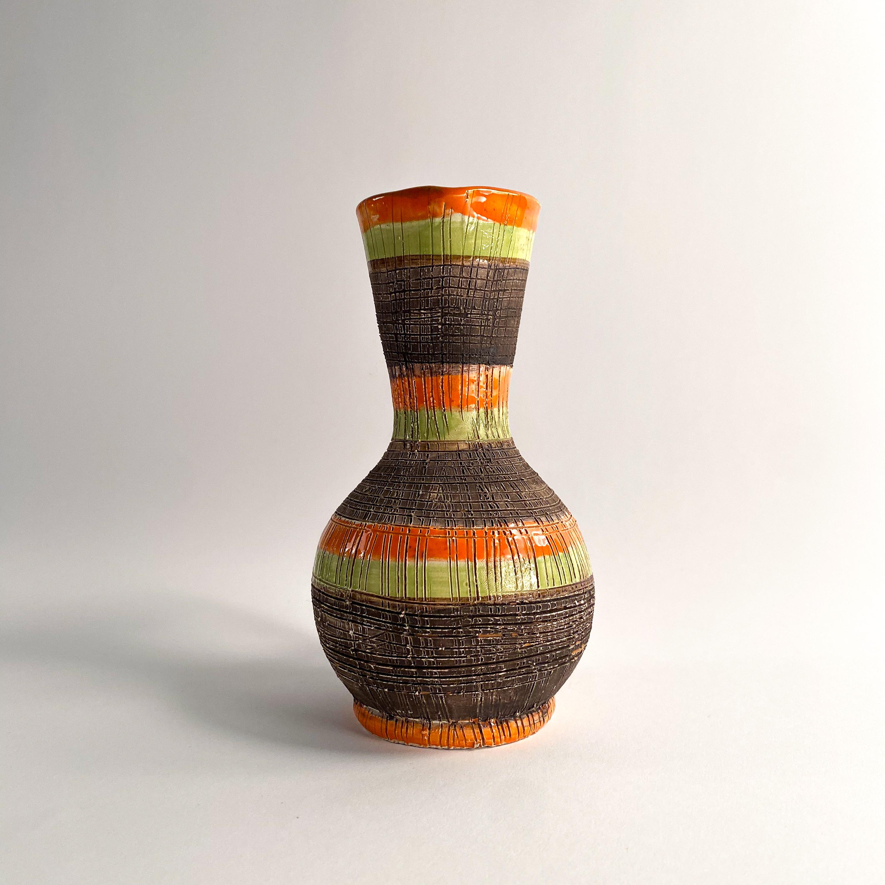 Mid-20th Century Vintage Italian Clay Pitcher Vase