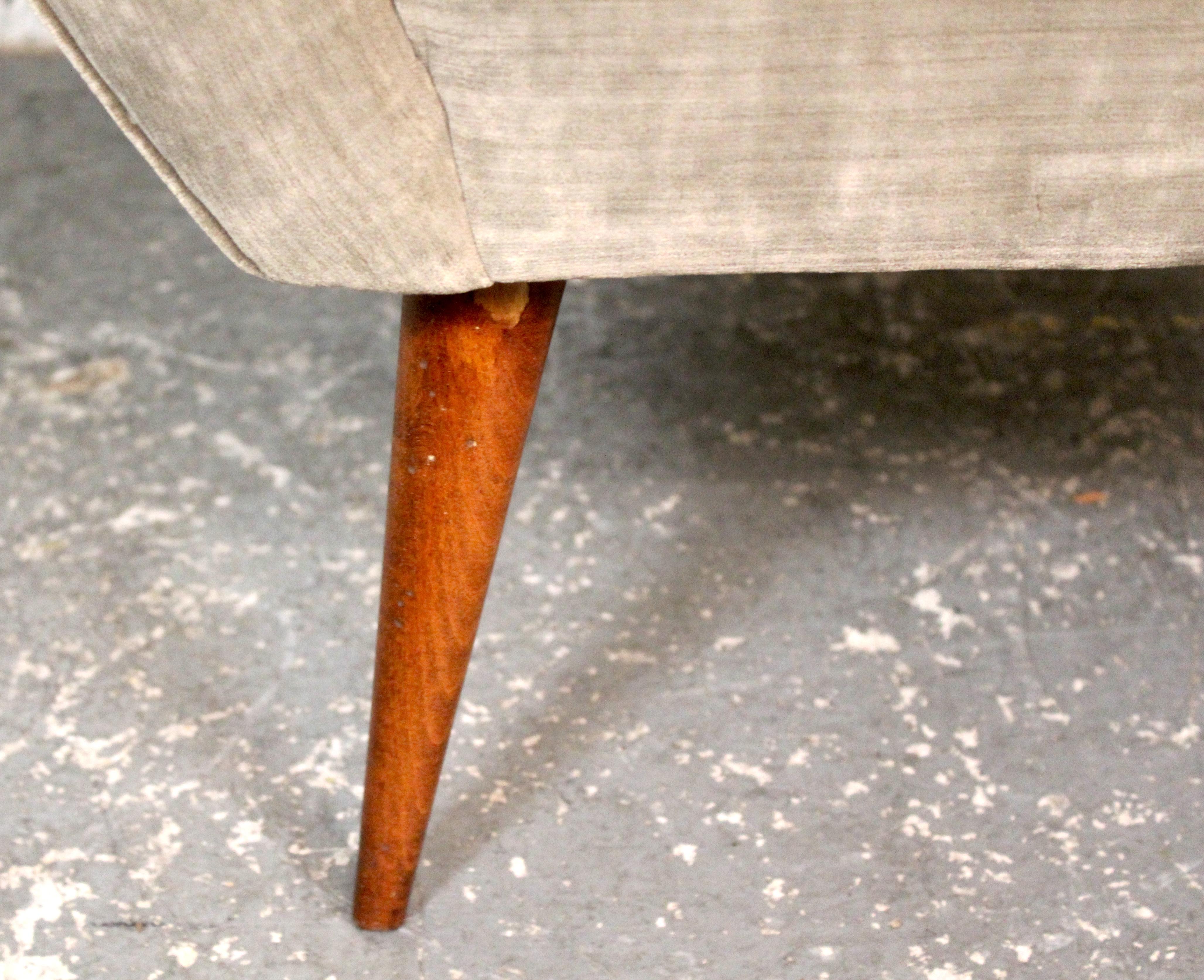 Vintage Italian Club Chair & Ottoman Attribué à Ico Parisi en vente 5