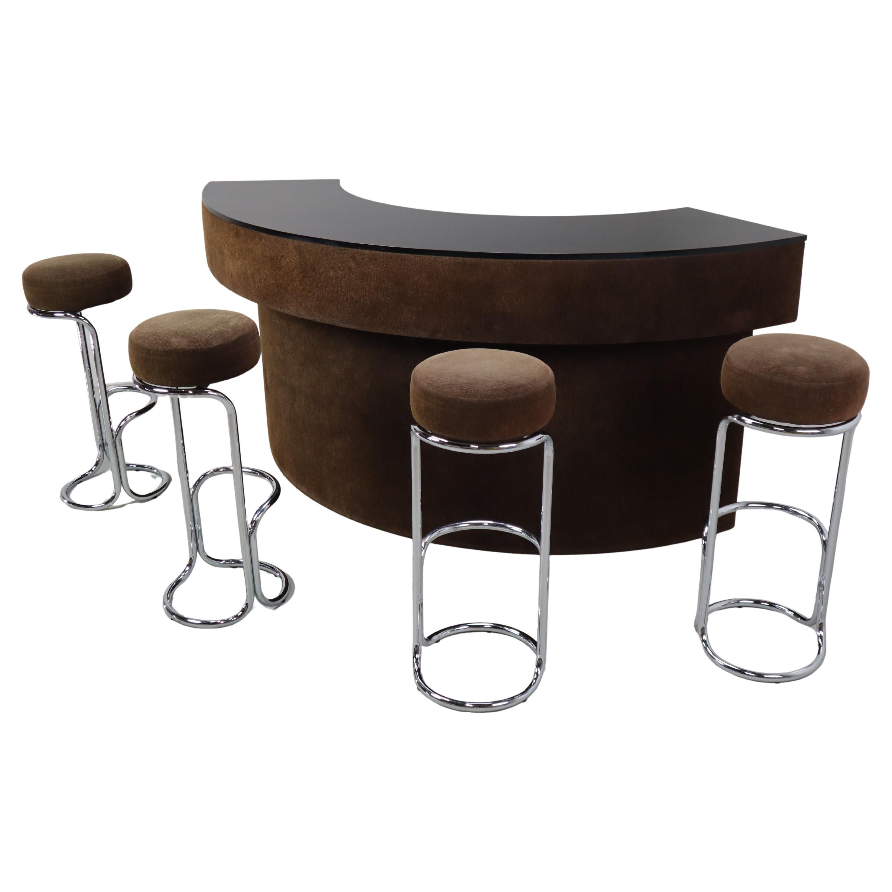 Vintage cocktail bar set by Sigma Belgium, 1970's