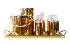 Vintage Italian Cocktail Barware Accessories Set Glasette by Lidian