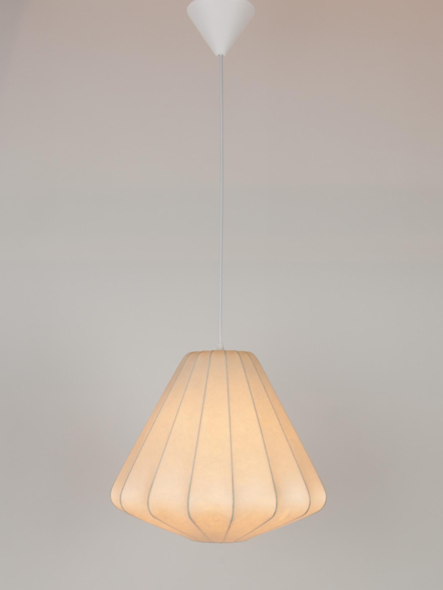 Mid-Century Modern Vintage Italian Cocoon Ceiling Light in the style of Achille Castiglione, 1960s For Sale