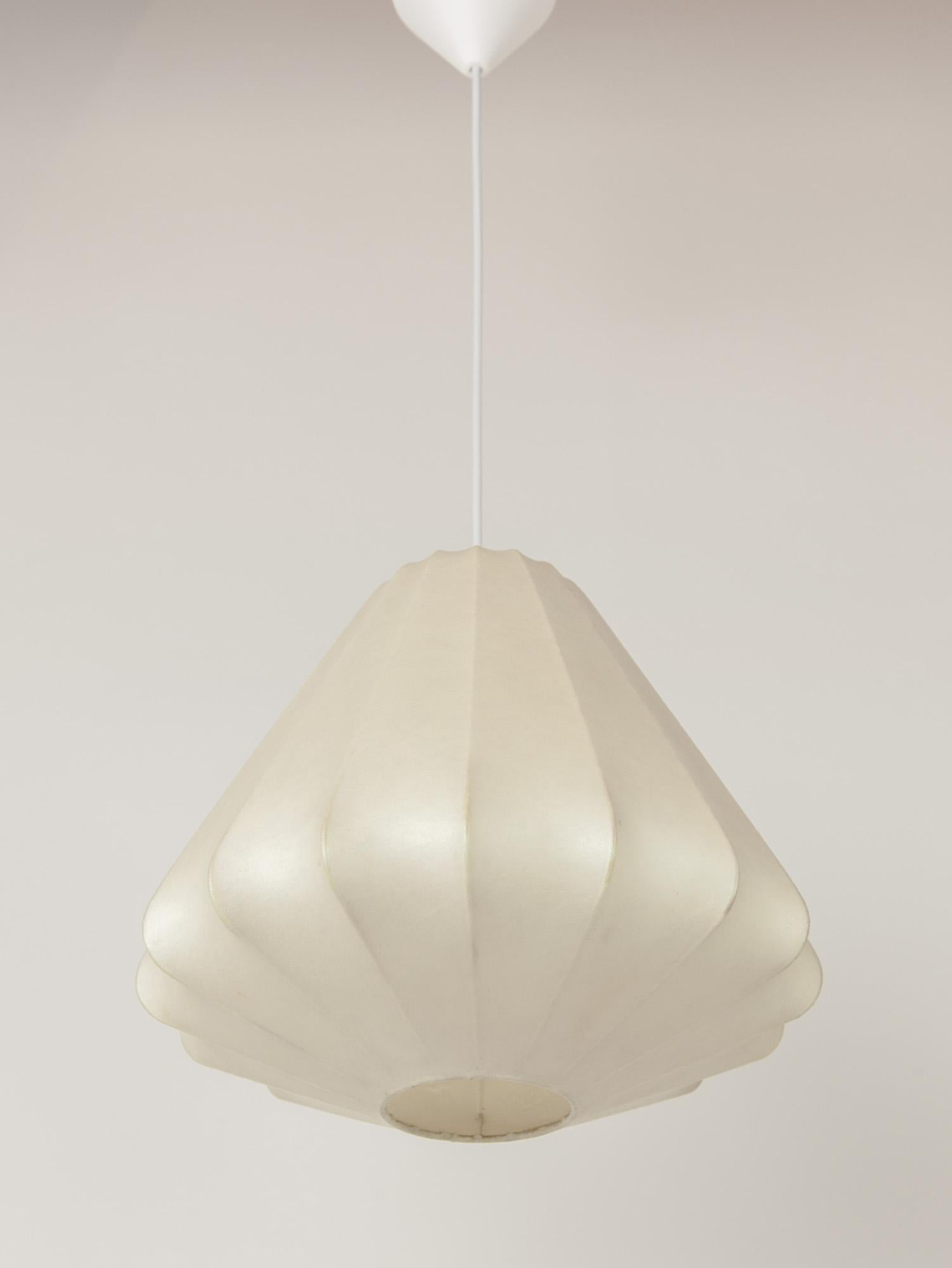 Steel Vintage Italian Cocoon Ceiling Light in the style of Achille Castiglione, 1960s For Sale