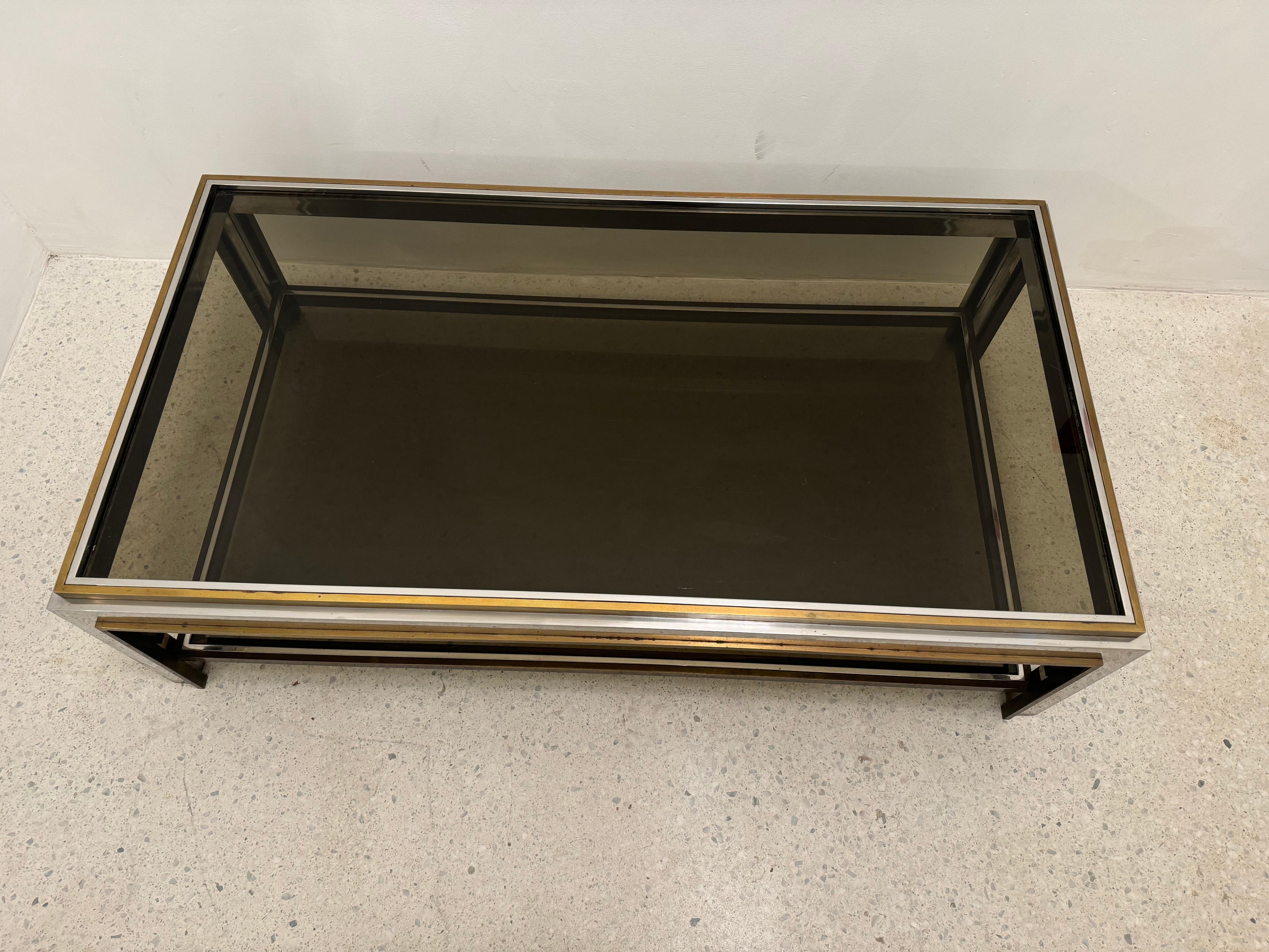 Hollywood Regency Table basse italienne par Romeo Rega, années 1970 en vente