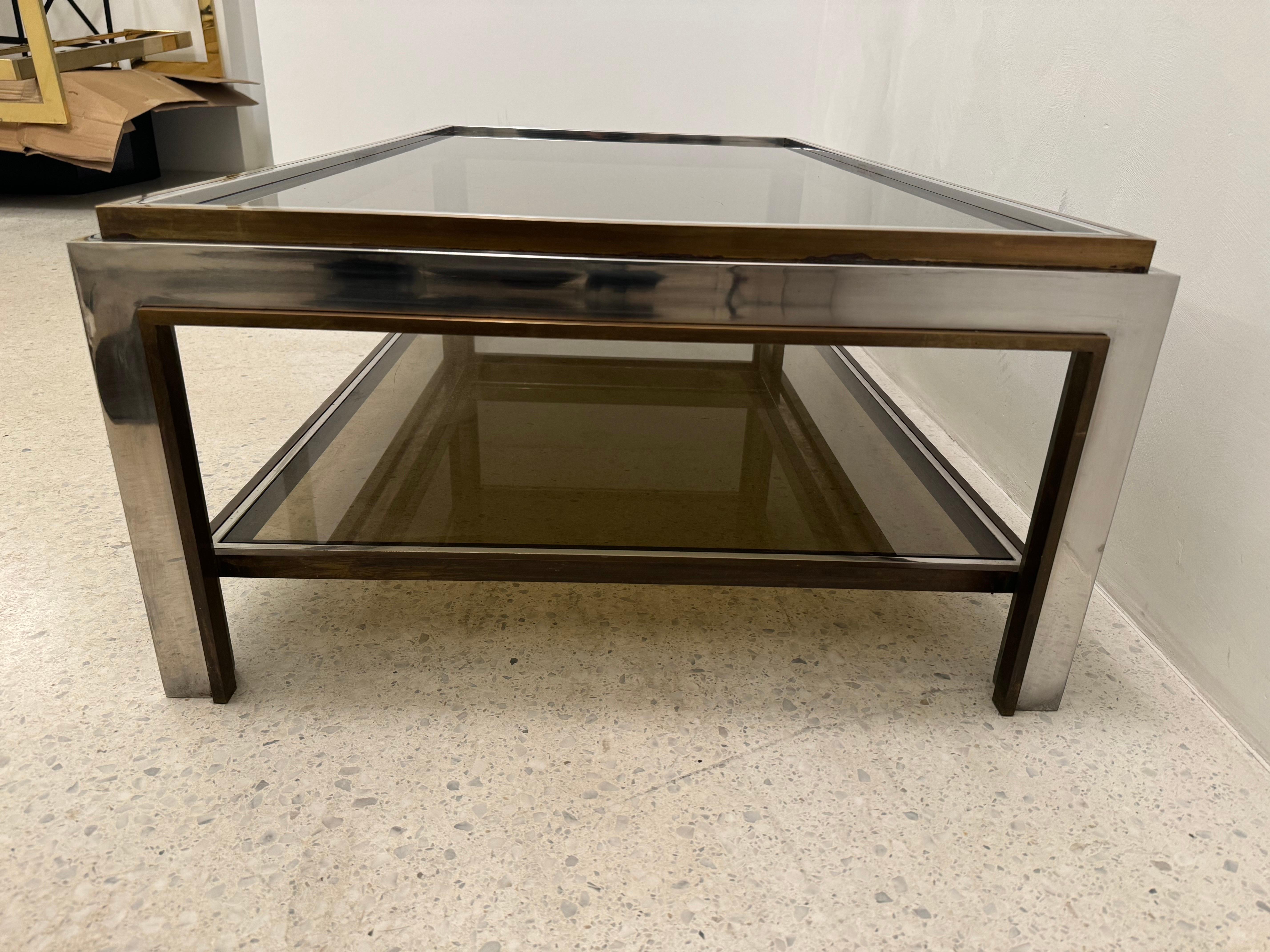 Table basse italienne par Romeo Rega, années 1970 Bon état - En vente à Brussel, BE