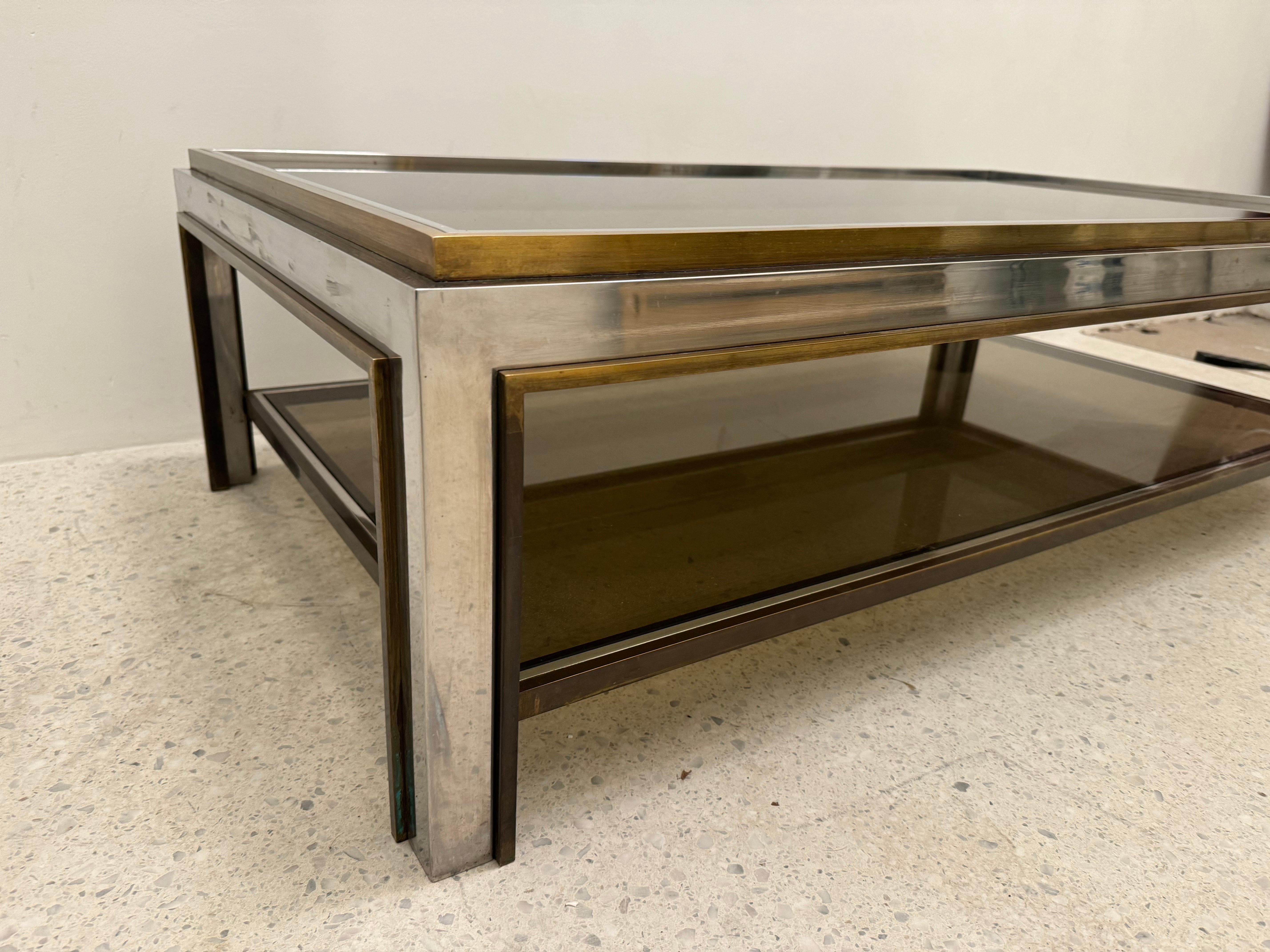 Table basse italienne par Romeo Rega, années 1970 en vente 1