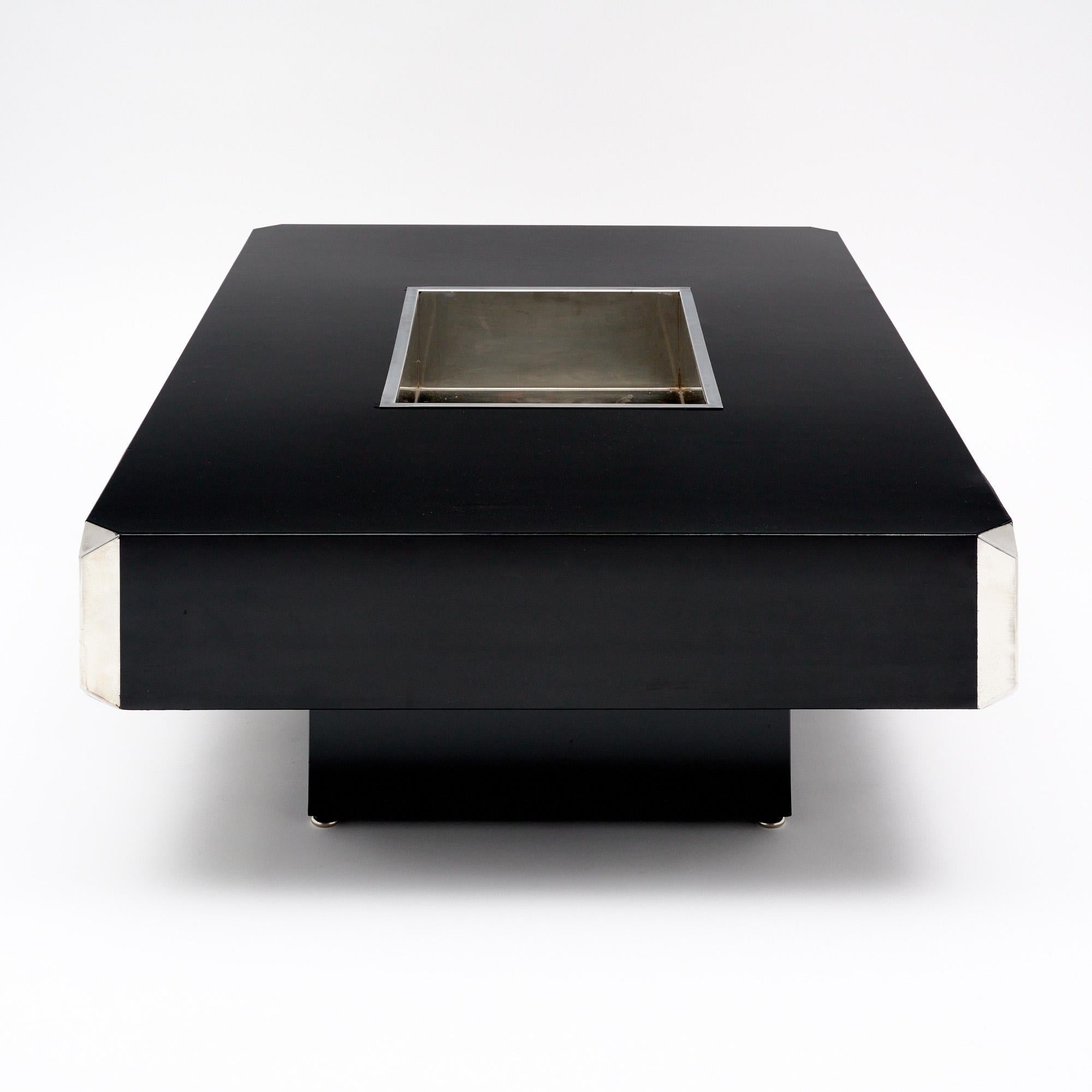 Mesa baja italiana vintage de Willy Rizzo mediados del siglo XX en venta