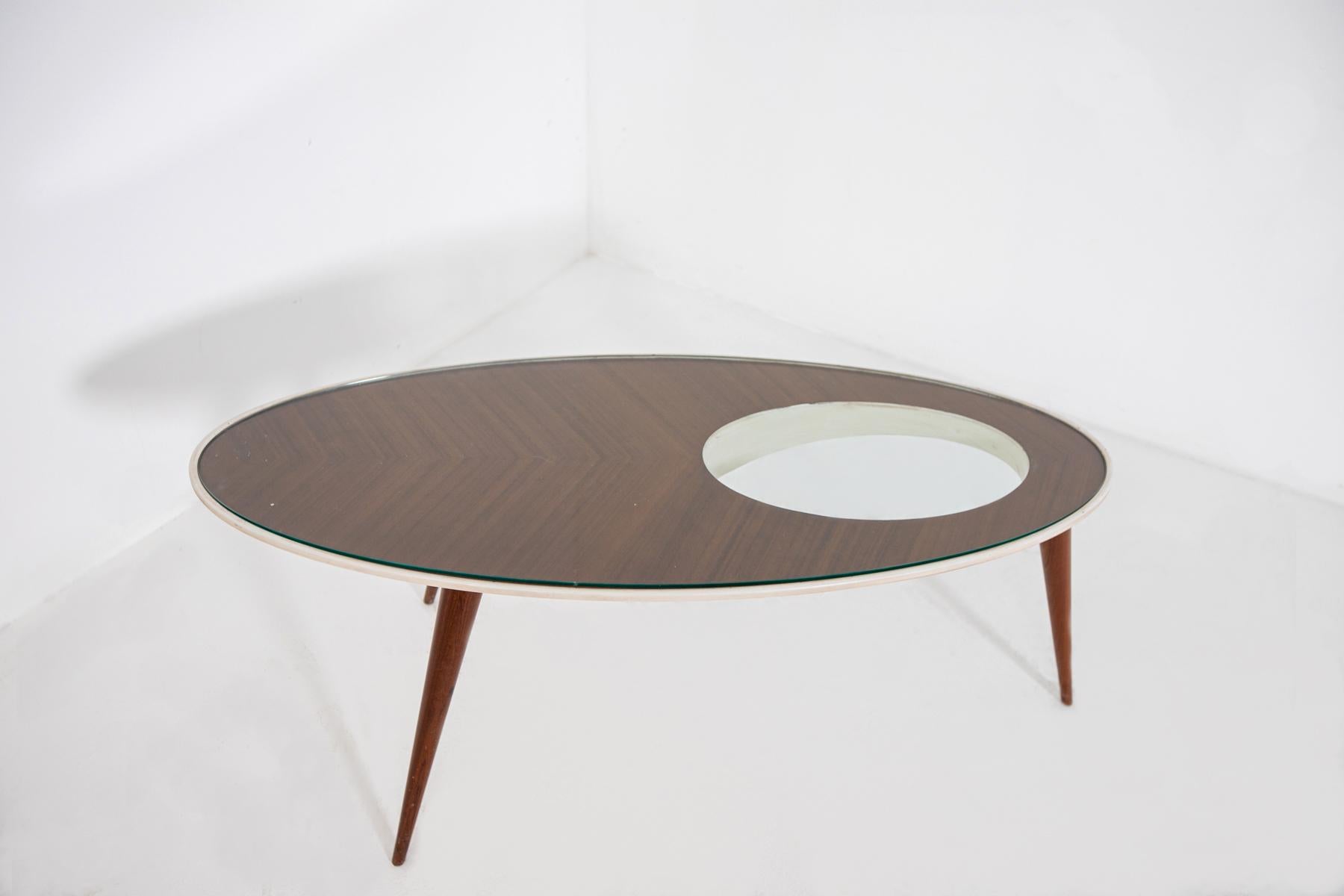 Vintage Italian Coffee Table Inspired by Gio Ponti In Good Condition In Milano, IT