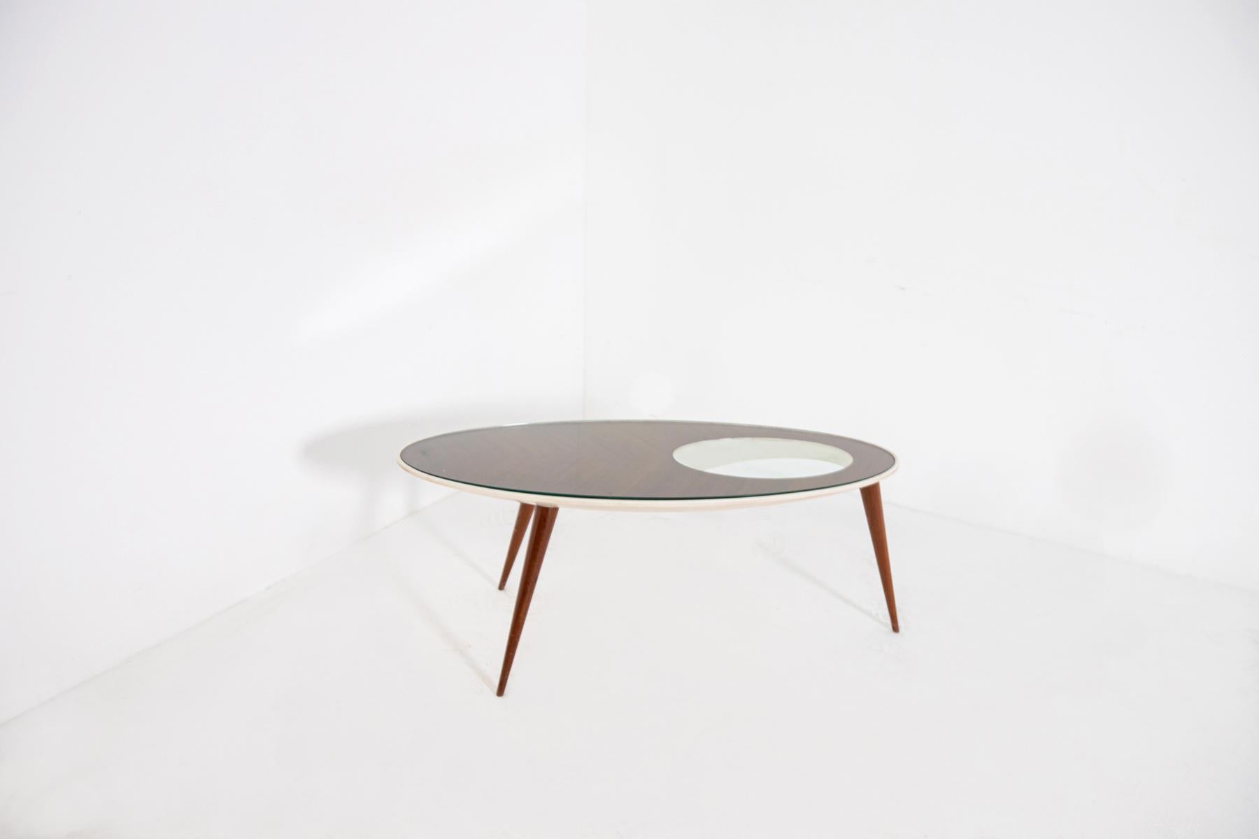 20th Century Vintage Italian Coffee Table Inspired by Gio Ponti