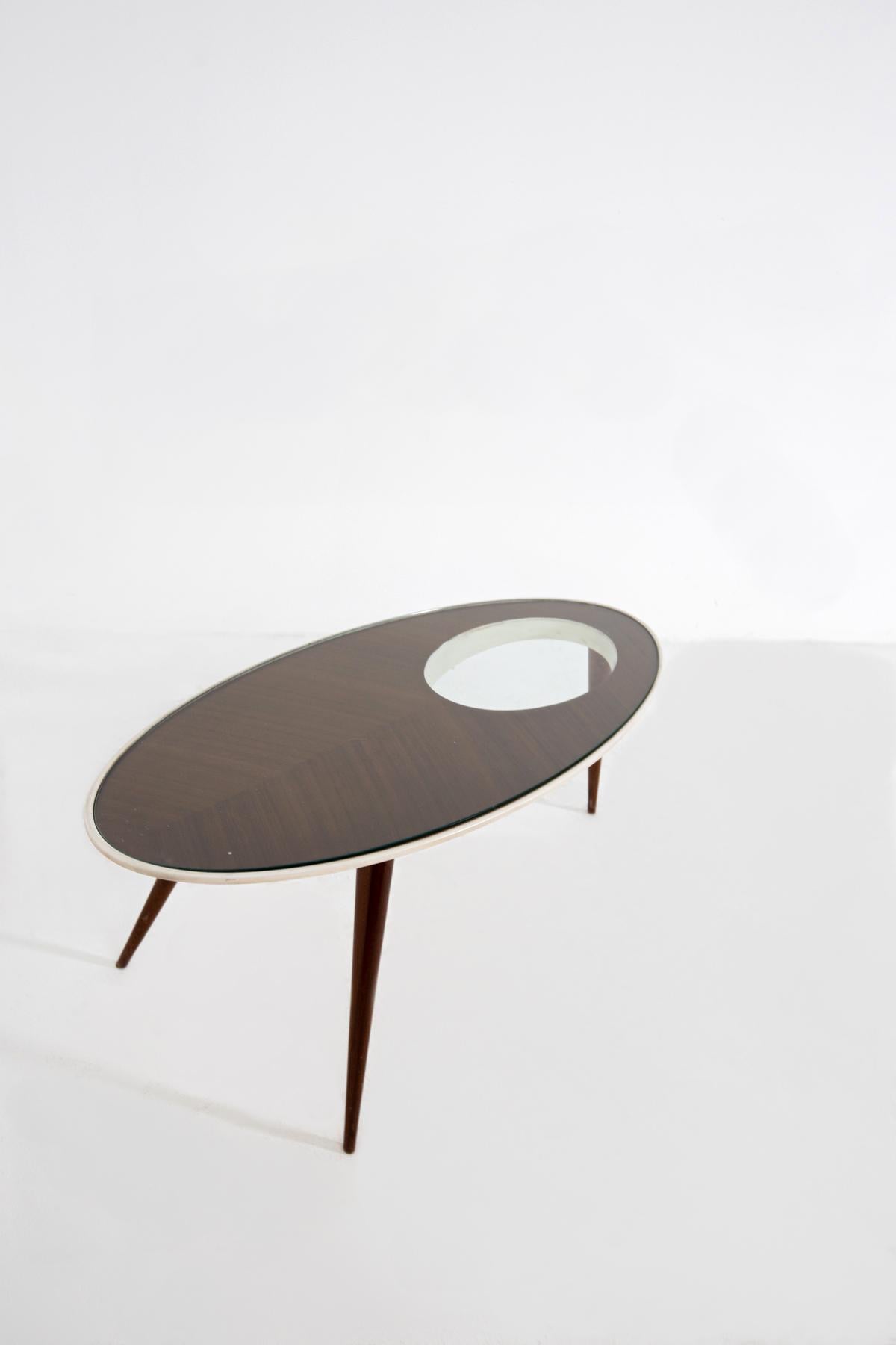 Vintage Italian Coffee Table Inspired by Gio Ponti 2