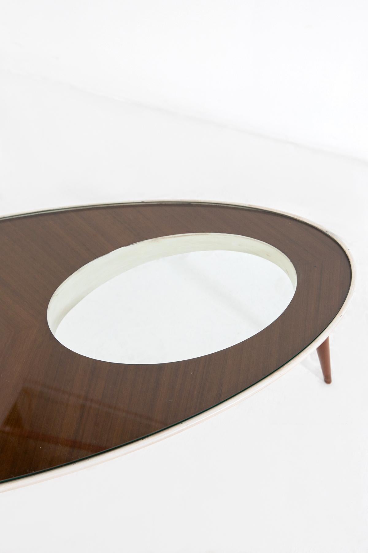 Vintage Italian Coffee Table Inspired by Gio Ponti 3