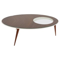 Vintage Italian Coffee Table Inspired by Gio Ponti