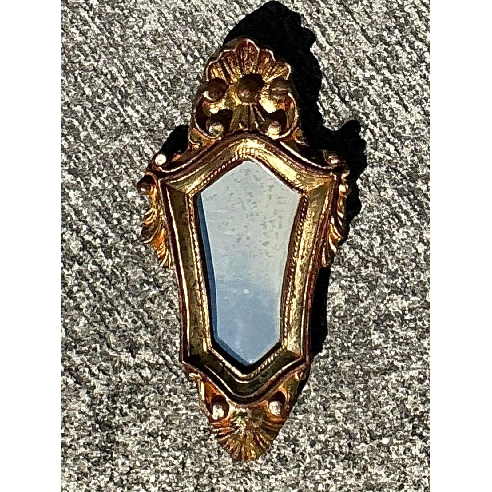 Italiano Collezione di specchi dorati italiani d'epoca - Set di 3 in vendita