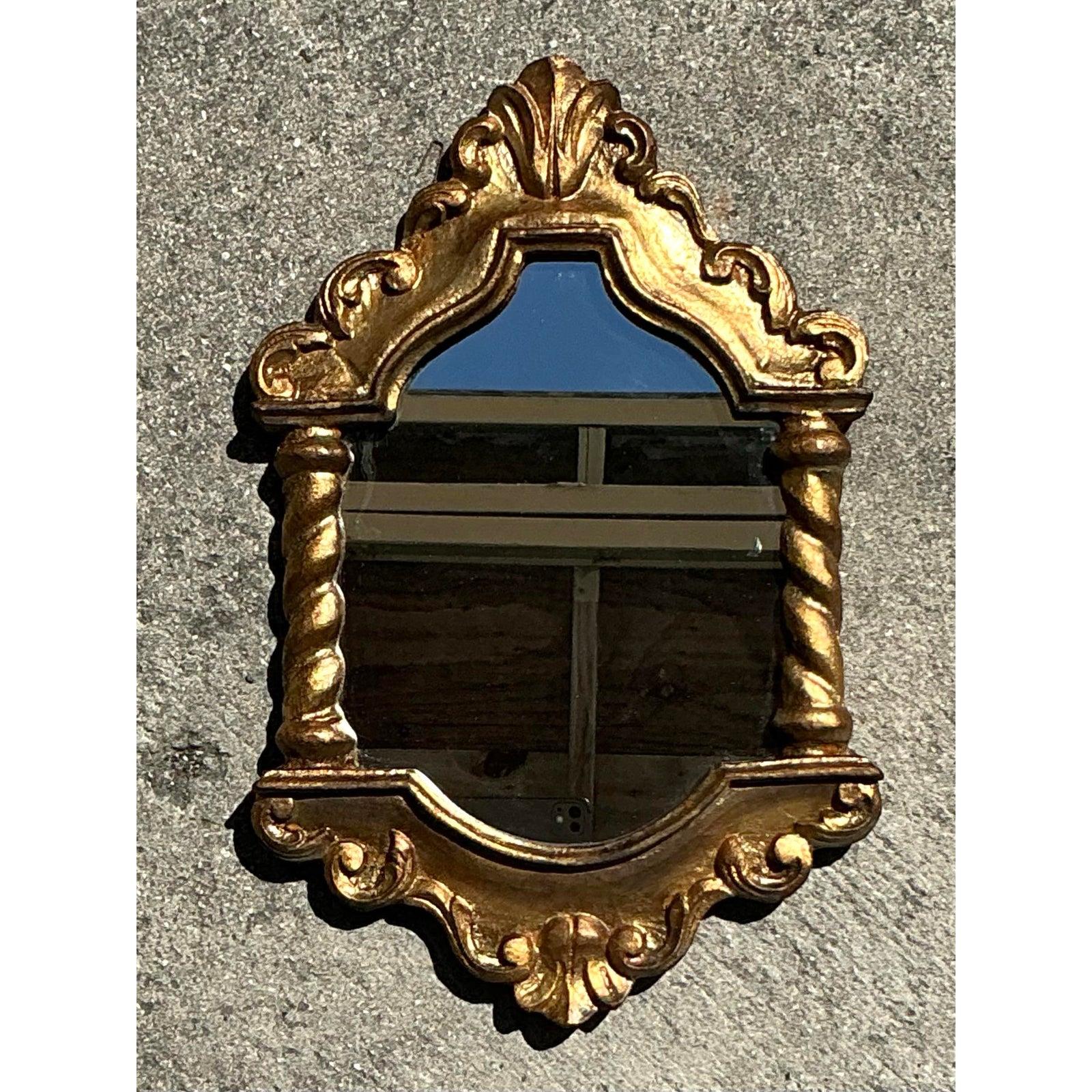 XX secolo Collezione di specchi dorati italiani d'epoca - Set di 3 in vendita