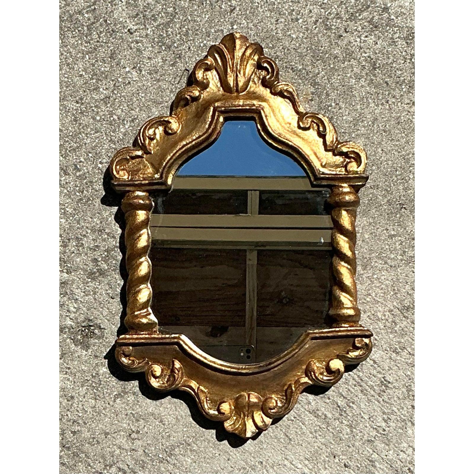 Collezione di specchi dorati italiani d'epoca - Set di 3 in vendita 1