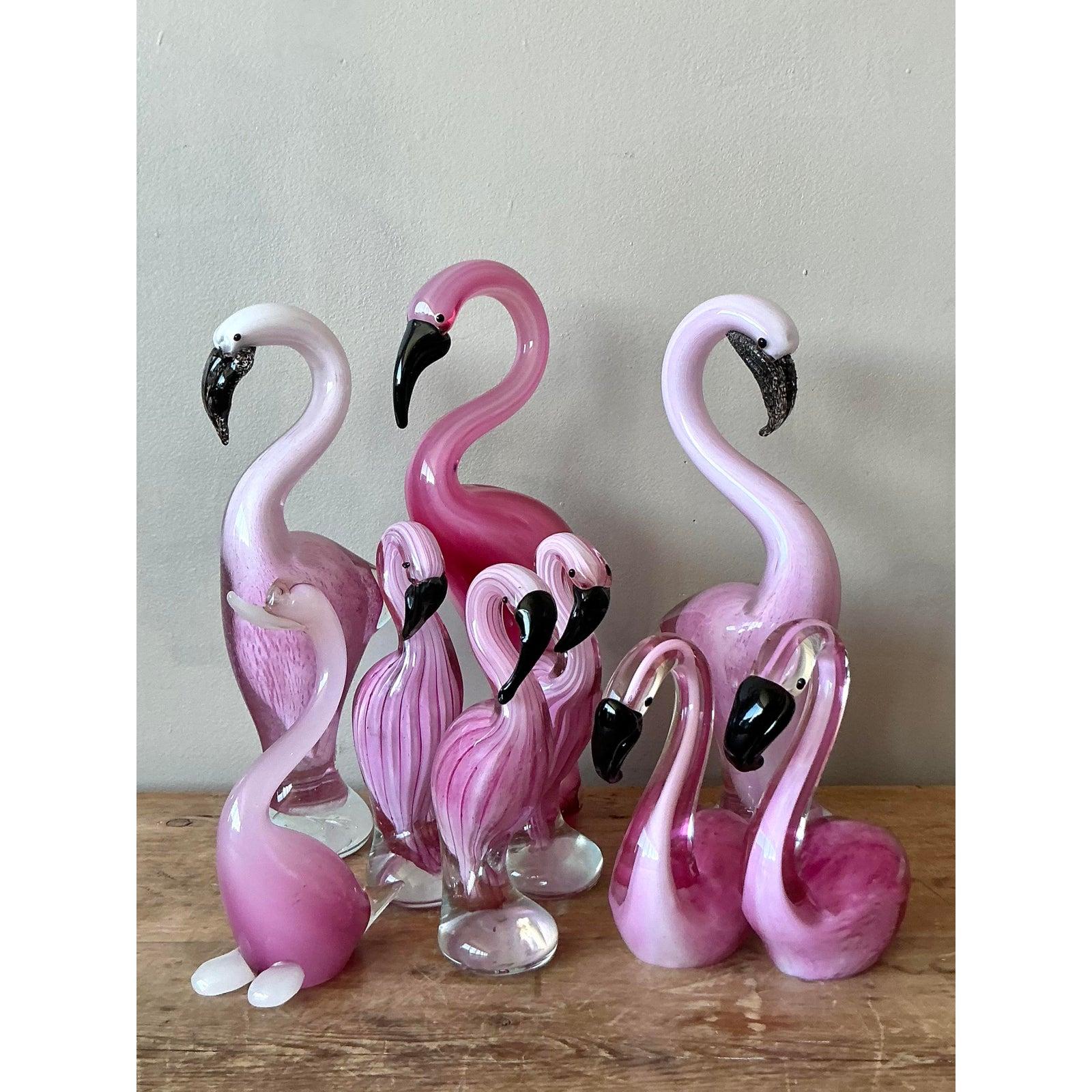 XX secolo Vintage'S di uccelli in vetro di Murano - Set di 9 esemplari in vendita