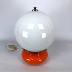 Vintage Italian coloured Murano glass table lamp by Mazzega