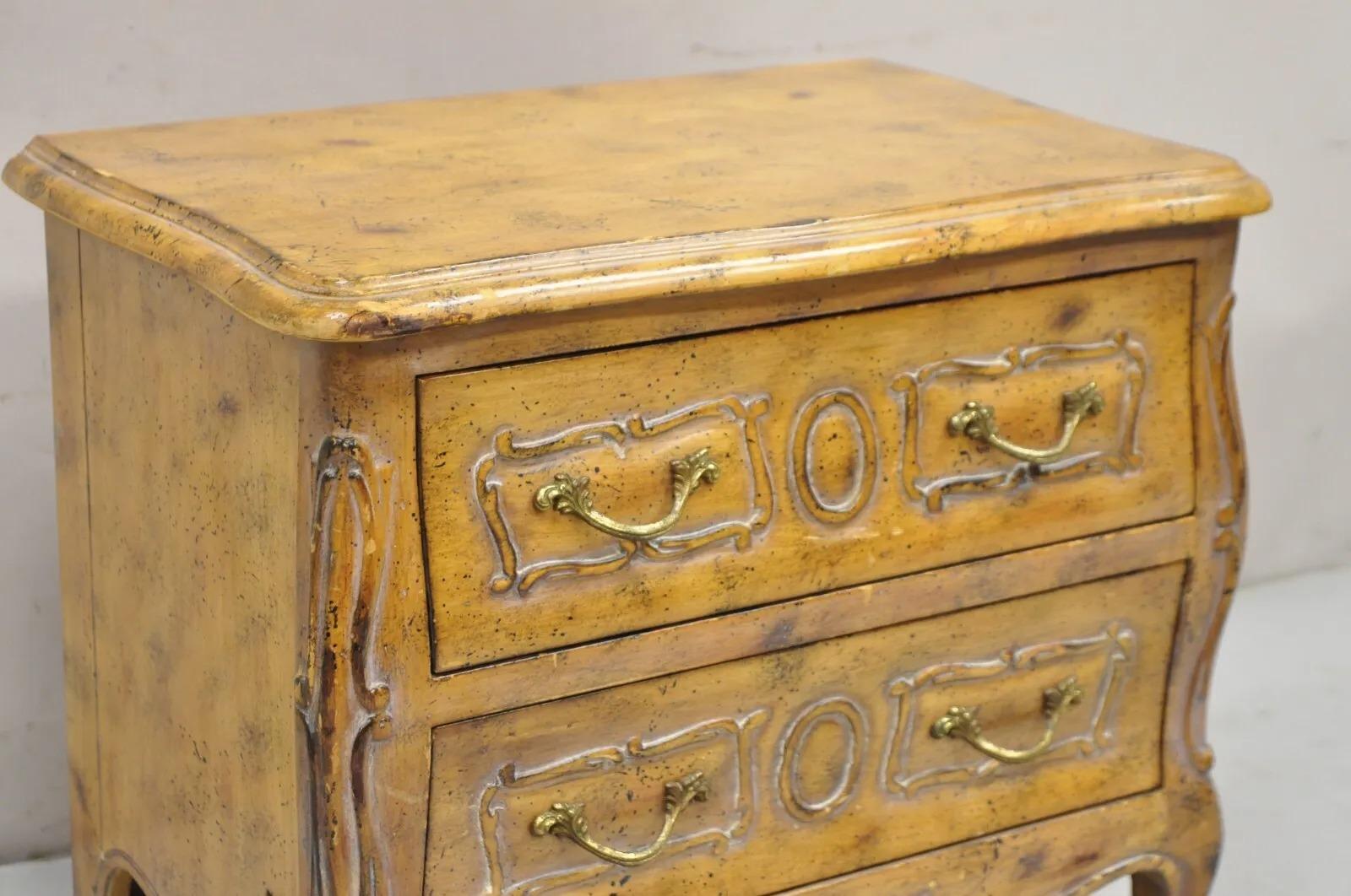 Vintage Italian Commode Jewelry Box Chest Miniature French Louis XV Style For Sale 3