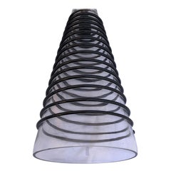 Vintage Italian Cone-Shaped Glass Pendant