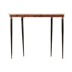 Vintage Italian Console Table with a Pink Marble Top