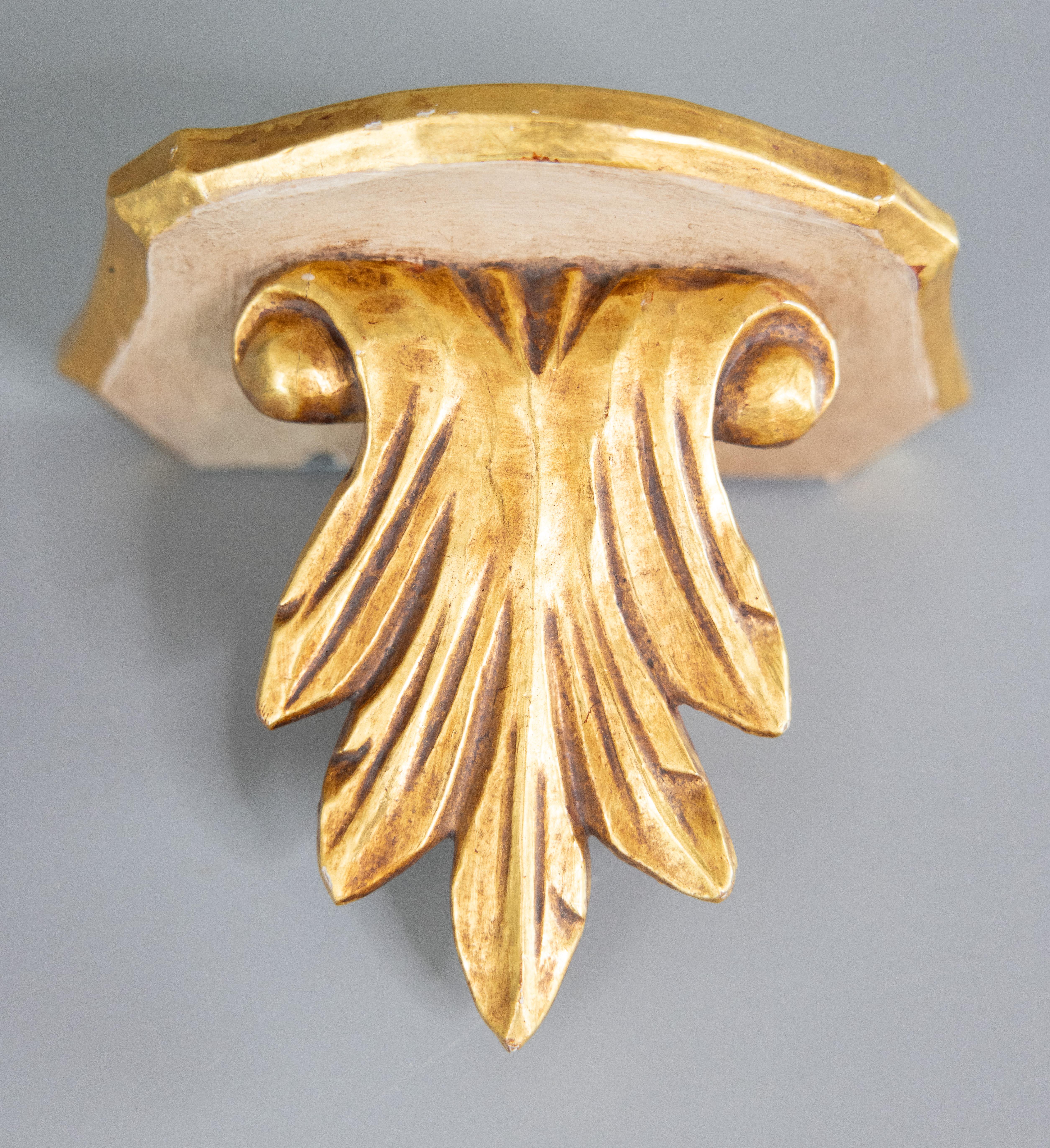 20th Century Vintage Italian Consoles / Wall Brackets, a Pair For Sale