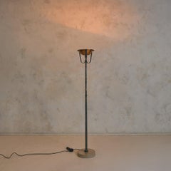 Vintage Italian Copper + Marble Prototype Floor Lamp by Banci Firenze