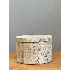 Vintage Italian Coquina Stone Box