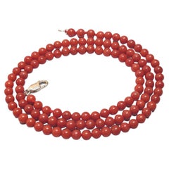 Used Italian Coral Necklace