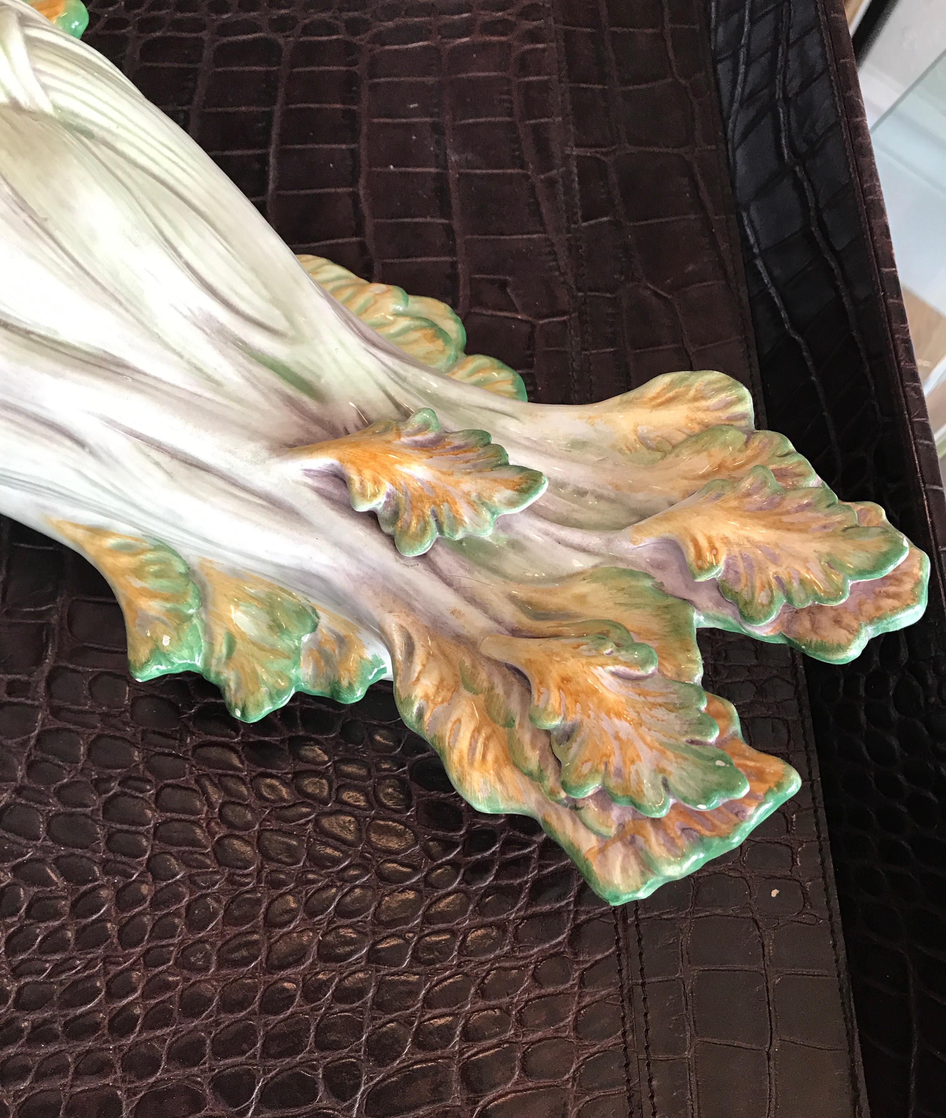 Vintage Italian Covered Fish Tureen In Good Condition For Sale In West Palm Beach, FL