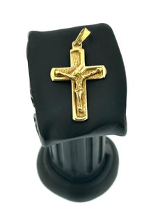Vintage Italian Crucifix 18 karat Yellow Gold