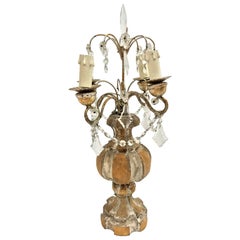 Vintage Italian Crystal Candelabra