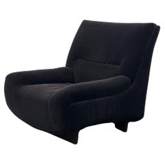 Fauteuil de salon italien courbé vintage par Giovanni Offredi pour Saporiti