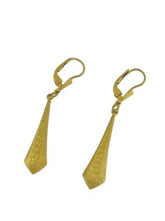 Vintage Italian Dangle Earrings Yellow Gold