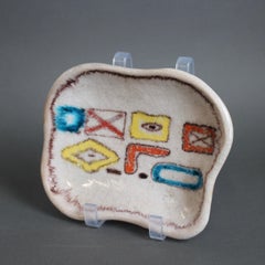 Vintage Italian Decorative Ceramic Dish by Guido Gambone